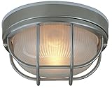 Craftmade Z395-56 Marine Light with Frosted Halophane Glass Shades, Nickel Finish by Craftmade
