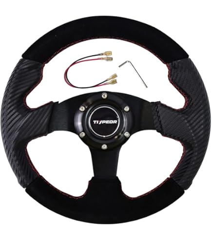 Amazon | ステアリング 28Φ PVCレザー シルバースポーク