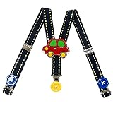 (ミキハウス)MIKIHOUSE　くるまサスペンダー　L(100-120cm)　紺（03）