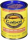 Cabot 206089 Deck And Siding Stain Neutral Base Semi Transparent, 1 quart [並行輸入品]