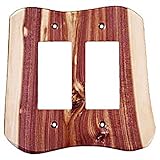 Sierra Lifestyles Rustic Switch Plate, 2 Rocker-Juniper by Sierra Lifestyles