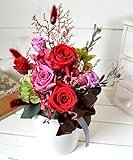 ギフト ほんのり香る 100% プリザーブドフラワー[アロマピュアroyal] (ヴァーガンディ)