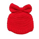 Zhhlaixing ベビー服 Baby Girl Boy Winter Warm Knit Hat Crochet Red Beanie Cap