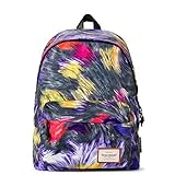 Artone Women's Storm Paint Casual Backpack With Laptop Compartment PUrple [並行輸入品]