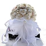 高級手作り　ウェディング ブーケ　花嫁ブーケ　バラの 造花のブーケ 結婚式造花