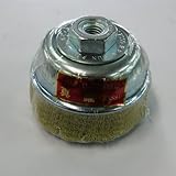 カップワイヤーブラシ　真鍮線　７５ｍｍ　ＣＮ－１９　電動ディスクグラインダー用
