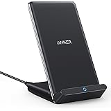 Anker PowerWave 10 Stand ワイヤレス充電器 Qi認証 iPhone 15シリーズ / 14シリーズ Galaxy 各種対応 最大10W出力 (ブラック)