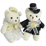 ホワイトウエディングベア M 165-3261-1