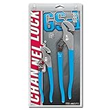 Channellock GS-1SA Tounge and Groove Plier set, 6.5' and 9.5' with 2N1 Acetate Handle Driver, 2 Piec
