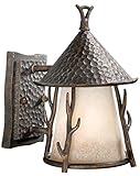 Vaxcel WD-OWD070AA Woodland 7" Outdoor Wall Light, Autumn Patina [並行輸入品]