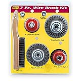 IVY Classic 39084 7-Piece Professional Wire Brush and Wheel Set, Carded [並行輸入品]