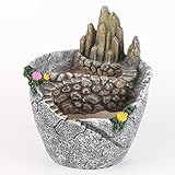 OUNONA 植物ポット　レジンブッダ　モンクガーデンポット　創造的な花のポット　サボテン 多肉植物ポット ホームデコレーションのDIYポット