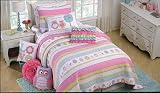 Cynthia Rowley Owl Sheet Set, Twin Size [並行輸入品]