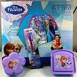 Disney Frozen Indoor/Outdoor Tent with Anna, Elsa and Olaf Sandwich Container, Snack Container and F