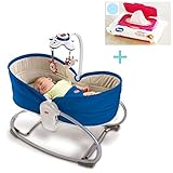 TINY LOVE タイニーラブ 3in1　おひるねロッキング・ナッパー　オーシャンブルー （ウエットシートカバー付き）