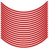 エムディーエフ(MDF) リムストライプ ソリッドタイプ レッド 【文字なし 無地】 6mm幅 13&14インチ RIM-6M-RD-13&14N