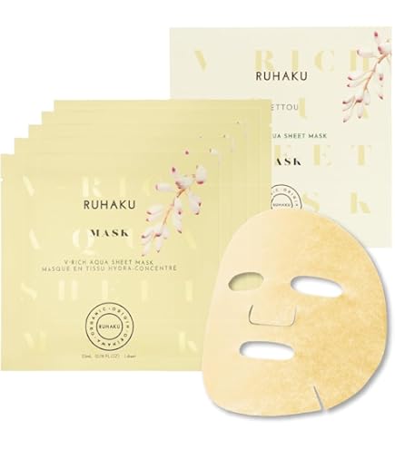 Amazon.co.jp: 琉白(RUHAKU) 月桃エンリッチクリーミーシートマスク 5