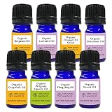 &SH オーガニック エッセンシャルオイル お試し 選べる 5ml 8本 セット/お試しセット アロマオイル 精油