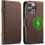 JCGOOD iPhone12ケース iPhone12Proケース 手帳型 MagSafe対応 いphone12ケース マグセーフいphone12 Pro ケース ワイヤレス充電対応 カード収納 アイフォン12/12 プロ カバー 手帳 スタンド機能 財布型 カード入れ マグネット式 本革 レザー スマホケース 耐衝撃 全面保護 携帯ケース アイホン12/12 プロ 6.1 インチ用 ブラウン