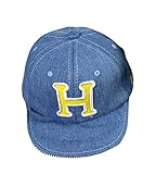 DRASAWEE(JP)帽子　ベビーハット　キッズ用　男女兼用　女の子　男の子　野球帽　ハンチング　H図案　日よけ帽子　柔いつば　デニム帽子　紫外線防止　お出かけ用　カジュアル　ファッション　サイズ調