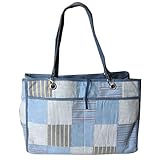 C-Red Preppy Madras Reversible Carry All Tote, Blue by RedC