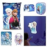 Disney Frozen Sisters Forever Mega 5 Pc Throw and Accessory Set with Storybook Pillow, Throw Blanket