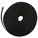 KUKU工房 PPテープ 厚さ1.5～1.6mm 10m巻 (幅15mm, 10.ブラック)