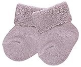 ベビーストーリー オーガニックコットン 洛陽染め パイル新生児ソックス 7cm - 9cm パープル 6041 日本製