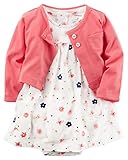 カーターズ Carter's ワンピース ＆ カーディガン 2点セット 2-Piece Bodysuit Dress & Cardigan Set 12M (72-78cm) [並行輸入品]