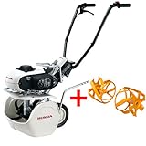 ホンダ 耕運機 カセットボンベ式ガス ピアンタ FV200 イエロースパイラルローター350セット