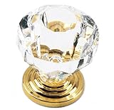 Laurey 82104 Acrystal 1-3/8-Inch Diameter Knob, Acrylic Brass Base [並行輸入品]