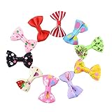 HBF 10点セット キッズ ヘアアクセサリー ヘアクリップ ヘアピン 髪飾り 髪留め 花 かわいい 蝶結び リボン キッズ 子供 誕生日 飾り パーティ 記念日