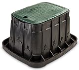 Rain Bird VBREC12 Sprinkler Valve Box with Green Lid, Rectangle, 12" [並行輸入品]
