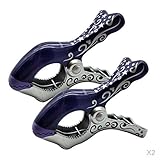 B blesiya 4pcs Funタオル服クリップビーチ椅子ベッドLoungerキルトHangingペグ