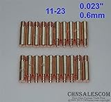 CHNsalescom 20 PCS Tweco Mini＃1＆Lincoln Magnum 100L溶接ガン連絡先のヒント11-23 0.023 "