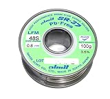 日本アルミット SR-37 LFM48S 高性能ヤニ入りハンダ 0.8mm 100g こて先食われ対策品