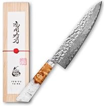 Amazon | 包丁 【月-tsuki- 三徳x白｜17cmx110g｜恵比寿刃｜愛でたい