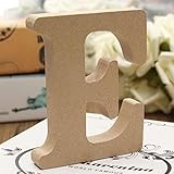 壁装飾木製文字、andision吊り壁木製26 Letters Alphabet Letter for Baby name Girls寝室結婚式Brithdayパーティー Height: 8cm /T