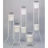 切り花 店舗什器 フラワースタンド120H白 6台セット 20069302 φ192×190mm SELON 花屋 フラワーショップ 花卉 花器