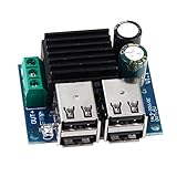 Lovoski 　4-USBポート　USBステップダウン　降圧電源モジュール　DC 9V/12V/18V/20V ― 5V 30W 6A