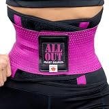 ALLOUT ウエストシェイパー シェイプアップベルト メンズ レディース 男女共用 (ピンク, L)