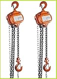 【2台セット】 チェーンブロック 0.5t ×3ｍ　☆チェーンホイスト　欧州ＣＥ規格＋ＧＳ＆ＴＵＶマーク取得商品