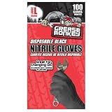 ビッグタイム製品Grease Monkey Disposbaleラテックス手袋( Large ) – パックof 100