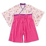 (チャックル) chuckle *ティノティノ*和風袴オール【春夏素材】 ピンク 60-70cm P2521-70-20