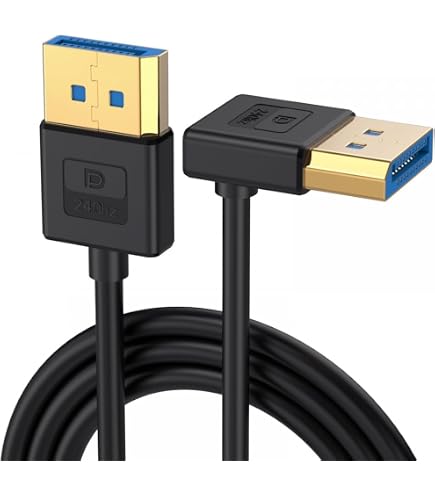 Câble DisplayPort 1.4 1.8M Angle Droit 8K/60Hz 4K/144Hz - BolAAzuL Pour GPU Vertical Et Meshlicious