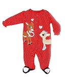 Rudolph the Red Nose Reindeer 1-pc Sleep and Playベビーガールズ カラー: レッド