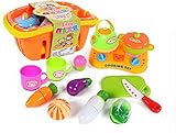 ベビー/子供DIYキッチンPlaysetカラー（野菜とバスケット）ランダムカラー