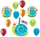 loonballoon It 's A BoyベビーシャワーSnips & Snails ( 11 )デコレーションMylar &ラテックスバルーンセット