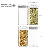 (機能ストレージコンテナ) Spiceキャニスター。4pcs /セット( 3 " W x 3 " D x 6 " H、0.5l / 16oz。カウンタートップ美しく整理します。究極ストレージ概念、Am