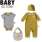 ノースフェイス THE NORTH FACE ベビー 赤ちゃん ロンパースセット Rompers Set NTB61610 ティピイエロー
